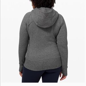 lululemon classic grey scuba zip up.